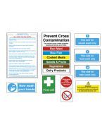 Commercial Kitchen Catering Sign Pack - JUNPK 10 Signs