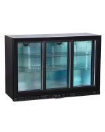 Koldbox KBC3SL Triple Sliding Door Bar Bottle Cooler 320L - Black