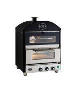 King Edward PK1W Pizza King Oven - Single Deck With Warmer - Black