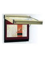 3 x A4 Portrait Illuminated Prestige Outdoor Lockable Menu Case (Gold or Silver)