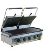 Roller Grill MAJESTIC L - Ribbed Top & Flat Base Plates