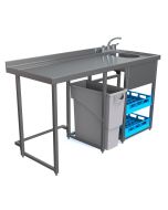 Parry MB-GS5 Modular Bar Glass Wash Station 1600mm Wide