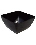 Melamine Square Bowl Black 19cm MB19B