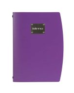 Rio A4 Menu Holder Purple 4 Pages