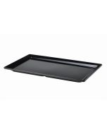 Black Melamine Platter GN  FULL SIZE Size 53 X 32cm - Genware