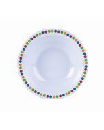 Genware Melamine 6" Bowl- Coloured Circles