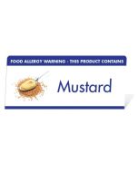 Allergen Warning Buffet Tent Notice "This Product Contains Mustard" BT0013