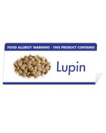 Allergen Warning Buffet Tent Notice "This Product Contains Lupin" BT0015