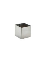 Stainless Steel Square Mousse Ring 6x6cm - Genware