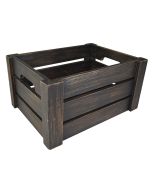 Black Washed Wooden Display Crate NAT-1014B