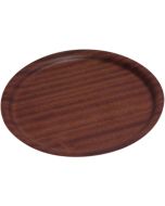 Darkwood Round Tray Non-Slip 270mm Dia - Genware