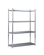 4 Tier Nylon Coated Quartermaster Shelving - 1700mm High, 400mm Deep & Different Widths Available