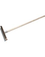 Pizza Oven Wire Brush W/Scraper (No Handle) - Genware