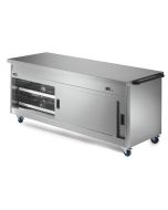 Lincat P8P6 Panther 800 series - Mobile Hot Cupboard - Plain Top