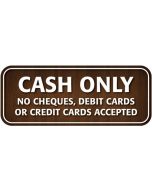 CASH ONLY sign - Mileta CA007