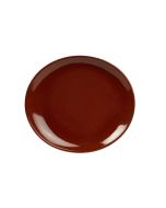 Terra Stoneware Rustic Red Oval Plate 21x19cm - pk 6