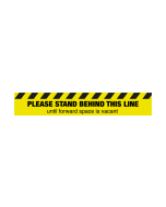 Please Stand Behind This Line - Floor Graphic Sticker - Coronavirus