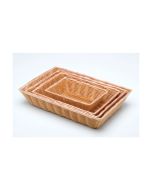 Rectangular Polywicker Basket 10"X7"X2.5" - Genware