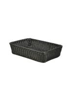 Polywicker Display Basket Black 46X31X10cm - Genware