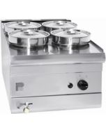 Parry PWB4 - 4 Pot Wet Well Stainless Steel Bain Marie