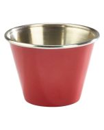 2.5oz Stainless Steel Ramekin Red - Genware