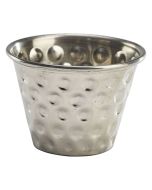 2.5oz Stainless Steel Hammered Ramekin - Genware