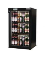 Autonumis RIC00001 EcoChill Single Black Hinged Door Bottle Cooler