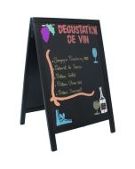 Duplo A-Board 55X85cm / Black - Genware