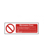 Microwave Oven Safety Sign - CE029