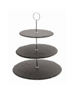 Genware Slate 3-Tier Cake Stand 20/25/30cm