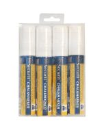 Chalkmarkers 4 Pack White Large - Genware