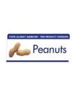 Allergen Warning Buffet Tent Notice "This Product Contains Peanuts" BT009