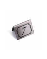 Stainless Steel Restaurant / Pub / Cafe Table Numbers - 50x50mm - Single Number