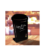 Coffee Cup Shaped Chalk Board Tabletop Message Board