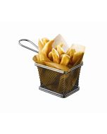 Serving Fry Basket Rectangular 12.5 X 10 X 8.5cm - Genware