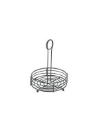 Black Wire Table Caddy 6.5" Ø X 8.5" (H) - Genware