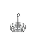 Black Wire Table Caddy 8" Ø X 8.5" (H) - Genware