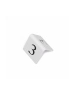 White Restaurant / Pub / Cafe Table Numbers - 50x50mm - Single Number