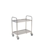 Stainless Steel  Trolley 85.5L X 53.5W X 93.3H-2 Shelves