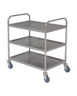 Stainless Steel  Trolley 85.5L X 53.5W X 93.3H 3 Shelves - Genware