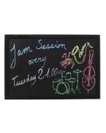 Wall Chalk Board 30 x 40cm Black - Genware