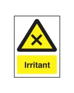 Irritant safety sign 150x200mm Self adhesive 