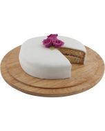 Genware Round Wood Serving / Cake Board 33cm