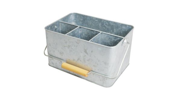 Galvanised Table Caddy 4 Compartment - GTC-4