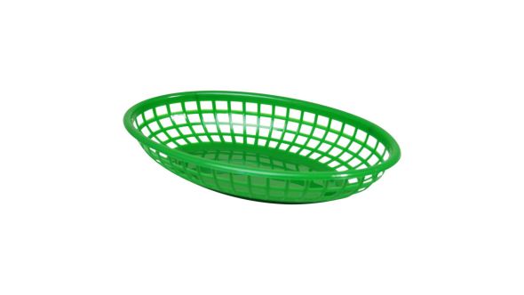 Fast Food Basket Pk 6 Green 23 x 15cm - FFB-96G