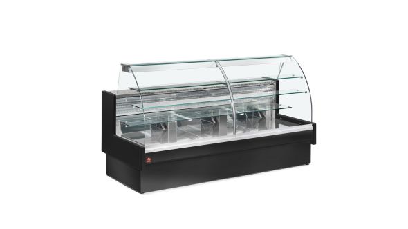 Diamond VE29/B5-R2P Black Refrigerated Serveover Counter, 2900mm
