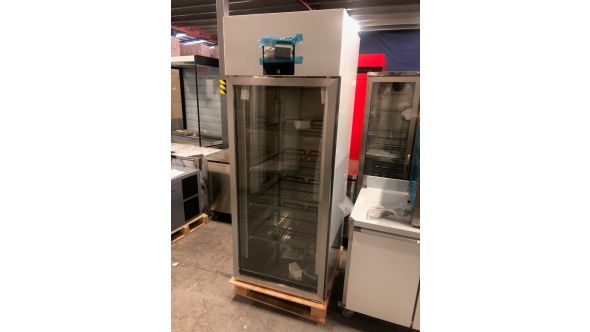 Blizzard 068401910 GRADED-02080 BR1SSCR Upright Single Hinged Glass Door Gastronorm Refrigerator 