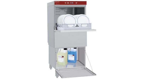 Diamond D86/6_BD/F-PF 500mm Basket Frontloading Dishwasher with Closed Understorage, 18 Plates