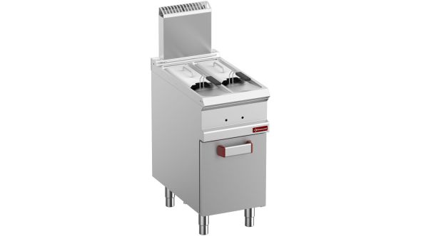 Diamond G7/F2V7A4-N Double Basket Freestanding Gas Fryer on Neutral Closed Cupboard