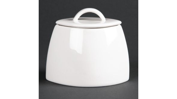 Olympia Lumina Lidded Oval Sugar Bowls 75mm (6 pack) CD654